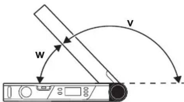 BOSCH UniversalAngle - Misurazione con prolunga del braccio (vedere fig. F-H) - 1