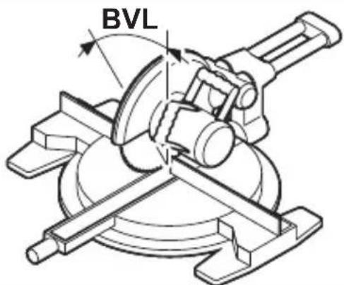 BOSCH UniversalAngle - BVL: Fastsette vertikal gjæringsvinkel (Bevel Angle) - 1