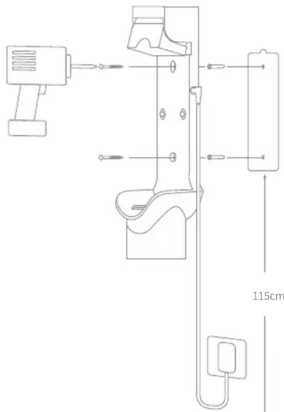 DREAME R20 - Схема установки тримача для заряджання та зберігання 2-в-1 - 1