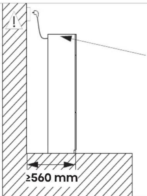 ≥560 mm
