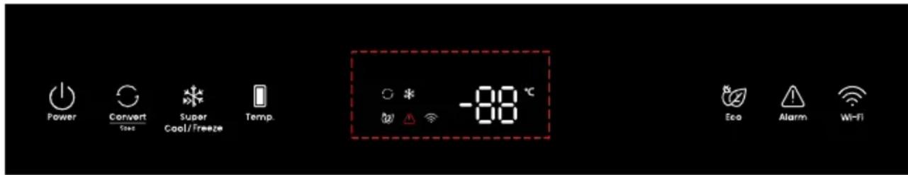 Power Convert Safe Super Cool/Freeze Temp. -88 °C Eco Alarm Wi-Fi