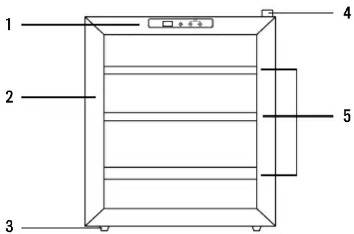 Create Winecooler Wood L15 - LISTADO DE PARTES - 1