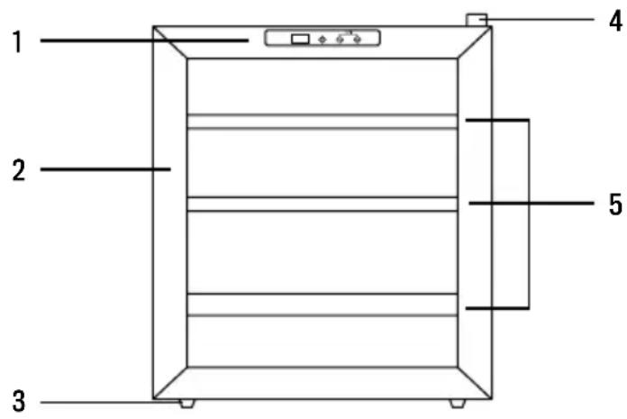 Create Winecooler Wood L15 - ONDERDELEN LIJST - 1