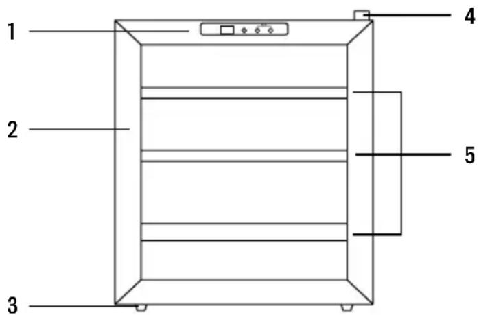 Create Winecooler Wood L15 - LISTE DES PIECES - 1