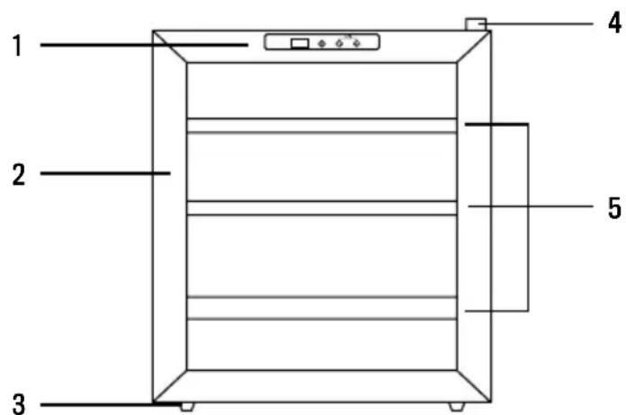 Create Winecooler Wood L15 - Estante - 1