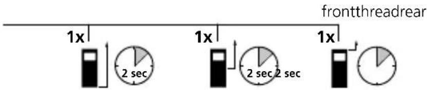 Laserliner DistanceMaster 50 - Change measurement point (reference): - 2