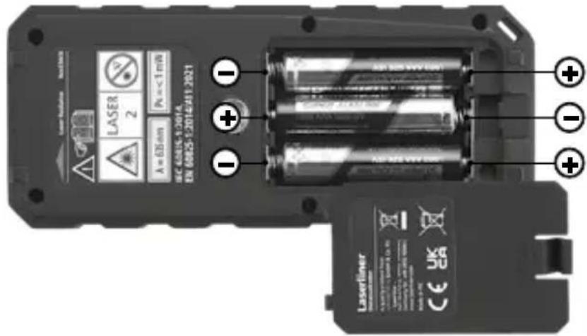 Laserliner DistanceMaster 50 - YctaHOBka 6atapei - 1
