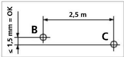 Laserliner SmartCross-Laser GX - Проверка на хоризонталната линия - 1
