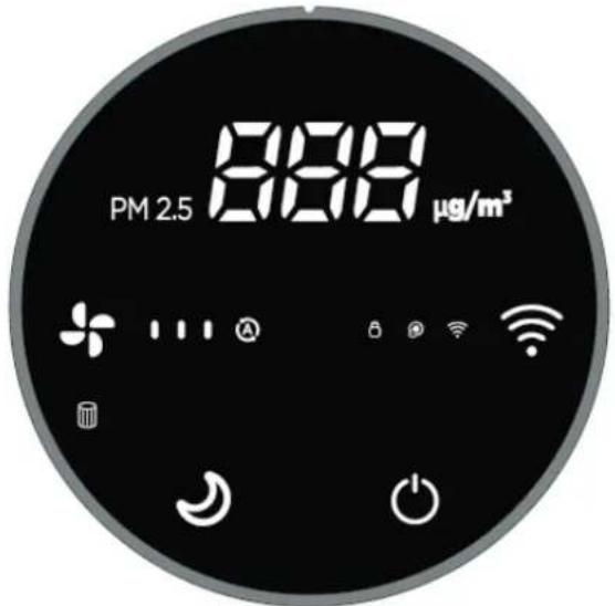 Clean Air Optima CA-502 Desktop Smart - Bedienfeld / Bedienungsanleitung - 1