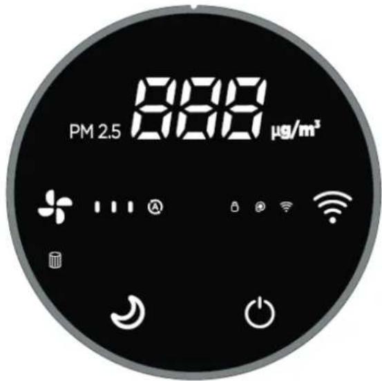 Clean Air Optima CA-502 Desktop Smart - Panel de control / Instrucciones de funciona - 1