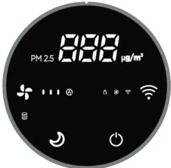 Clean Air Optima CA-502 Desktop Smart - Control Panel / Operation Instruction - 1