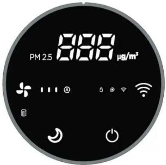 Clean Air Optima CA-502 Desktop Smart - Juhtpaneel / kasutusjuhend - 1