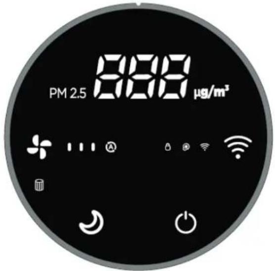 Clean Air Optima CA-502 Desktop Smart - Vadibas panelis/lietošanas norādījumi - 1