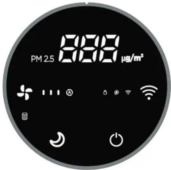 Clean Air Optima CA-502 Desktop Smart - Ovladaci panel / Návod k obsluze - 1