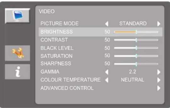 AG Neovo SC-2203 - Utilisation du menu OSD - 2
