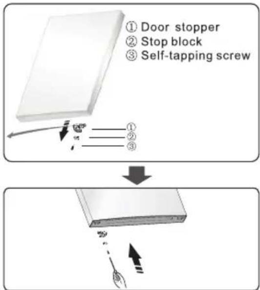 HISENSE HCN300BCC - Reversing the door - 14