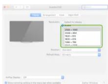 MOBILE PIXELS Duex Plus - Modifier les paramètres d'affichage pour ajuster la taille du contenu sous Mac OS - 4