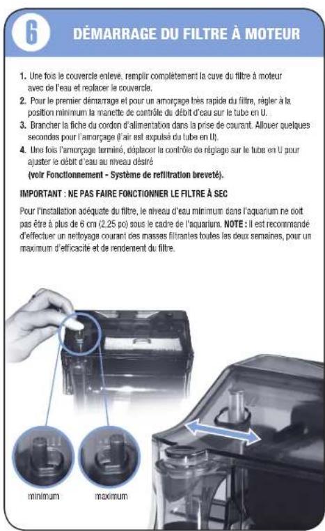 Fluval C2 - GUIDE DE DEMARRAGE RAPIDE DU FILTRÉ À MOTEUR FLUVALC - 6