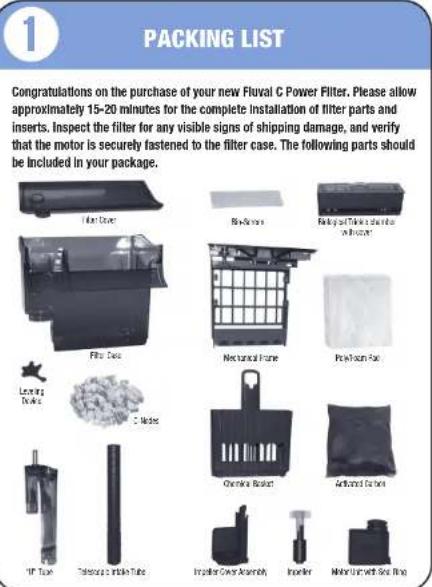 Fluval C2 - Instruction Manual - 1