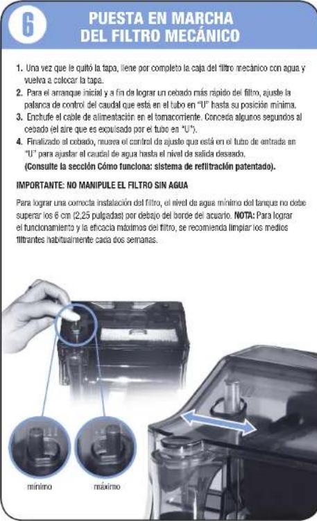 Fluval C2 - GUIA DE COMIENZO RAPIDO DEL FILTRO MECANICO FULLLC - 6