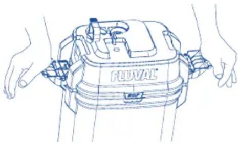 Fluval 207 - Vacie el filtro - 1