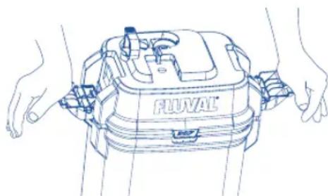 Fluval 207 - Nettoyer ou remplacer les masses filtrantes - 1