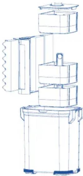 Fluval 207 - Vorbereitung des Filters - 1