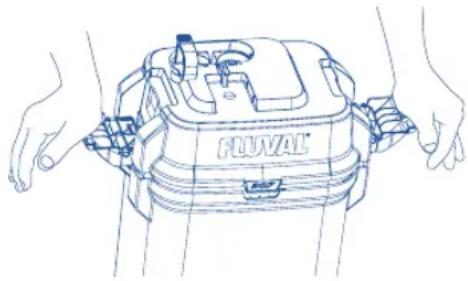 Fluval 207 - Очистите или замените наполнитель. - 1