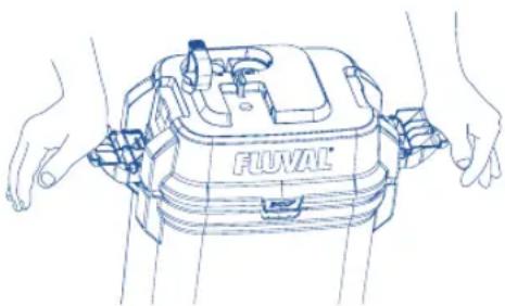 Fluval 207 - Opróżnianie filtra - 1