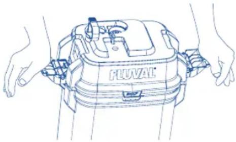 Fluval 207 - Vypuštění filtru - 1