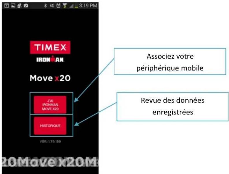 TIMEX Ironman Move x20 - APPLICATION TIMEX IRONMAN MOVE X20 - 1