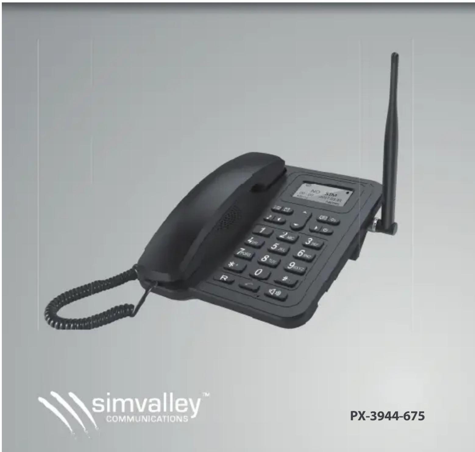 Simvalley TTF-401 - Téléphone de bureau GSM débloqué et sans fi l - 1