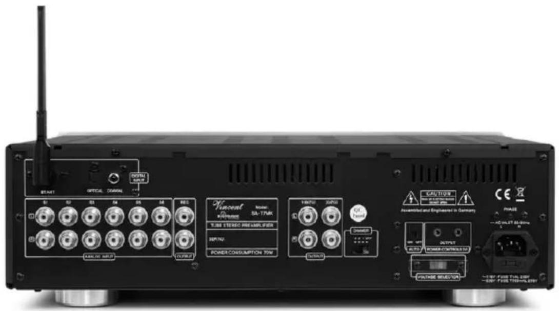VINCENT SA-T7MK - TOUCHES DE LA TELECOMMANDE - 1