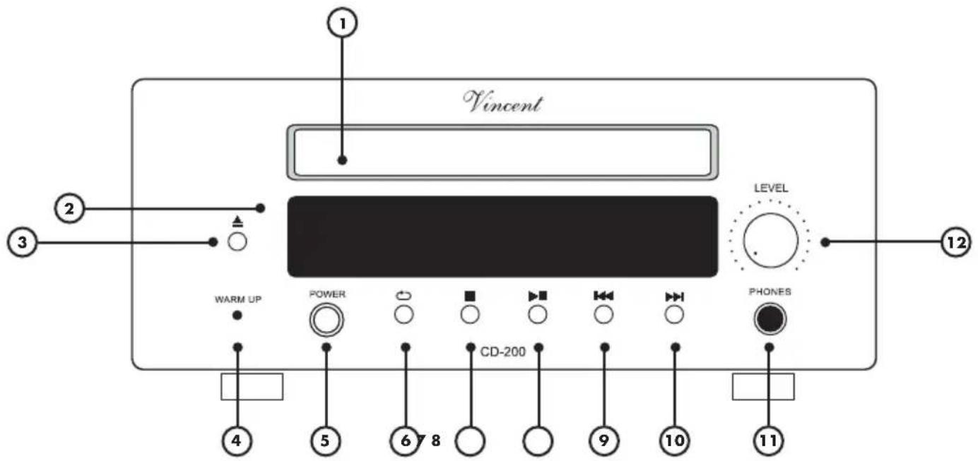 VINCENT CD-200 - FACADE AVANT - 1