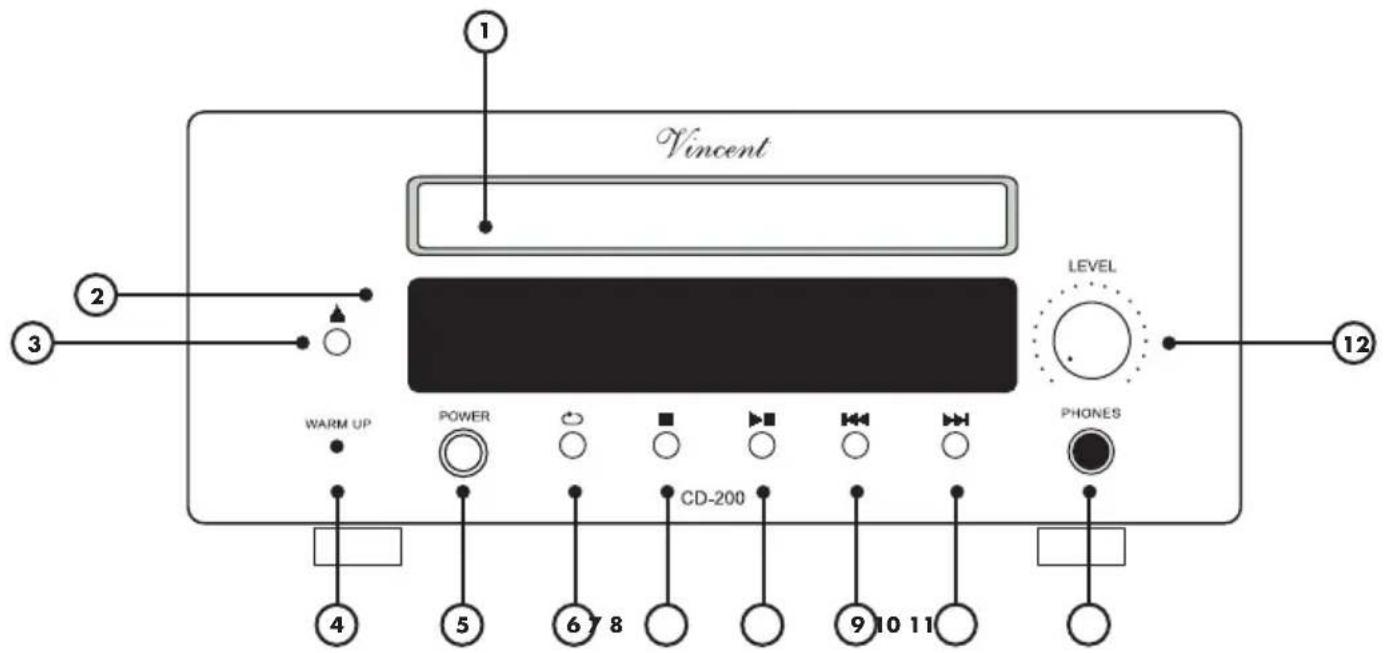 VINCENT CD-200 - FRONT VIEW - 1