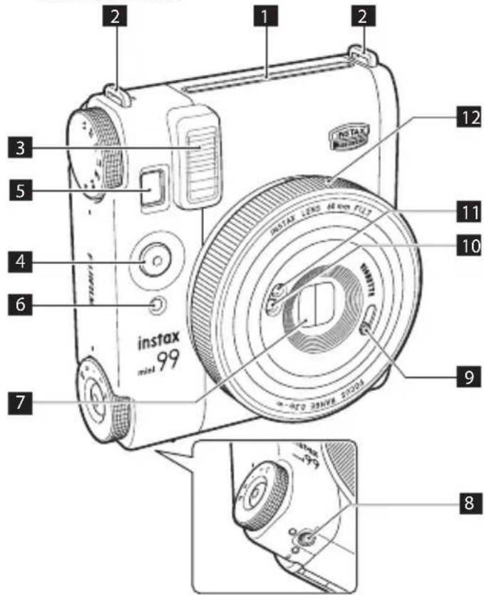 FUJIFILM Instax Mini 99 - Noms des pièces - 1