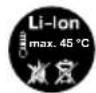 GLORIA MultiBrush li-ion - Symboler på maskinen og i vejledningen - 17
