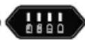 GLORIA MultiBrush li-ion - Potenza dell'accumulatore (LED verdi): - 4