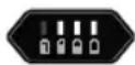 GLORIA MultiBrush li-ion - Potenza dell'accumulatore (LED verdi): - 3