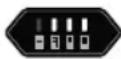 GLORIA MultiBrush li-ion - Battery power (green LEDs): - 3