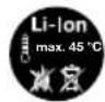 GLORIA MultiBrush li-ion - Symbols on the device and in the user manual - 17