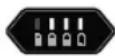 GLORIA FineCut 18V - Performance de la batterie (les LED vertes) : - 3