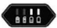 GLORIA FineCut 18V - Performance de la batterie (les LED vertes) : - 2