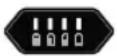 GLORIA FineCut 18V - Moc akumuladora (zielone diody LED): - 4