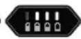GLORIA FineCut 18V - Battery capacity (green LEDs): - 3