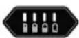 GLORIA FineCut 18V - Batterieffekt (gröna lysdioder): - 4