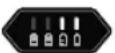 GLORIA FineCut 18V - Batteriets ydeevne (gronne LED'er): - 2