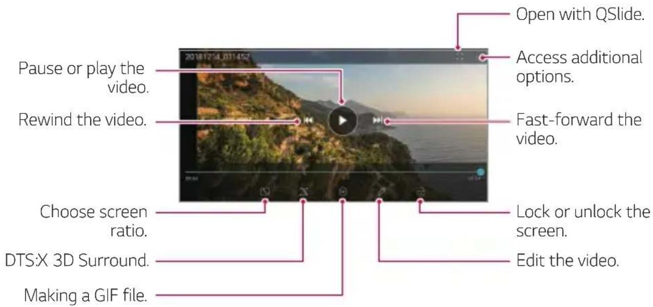 LG LM-Q630EAW - Playing a video - 1