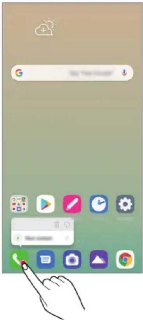 LG LM-Q630EAW - Scorciatoie applicazioni - 1