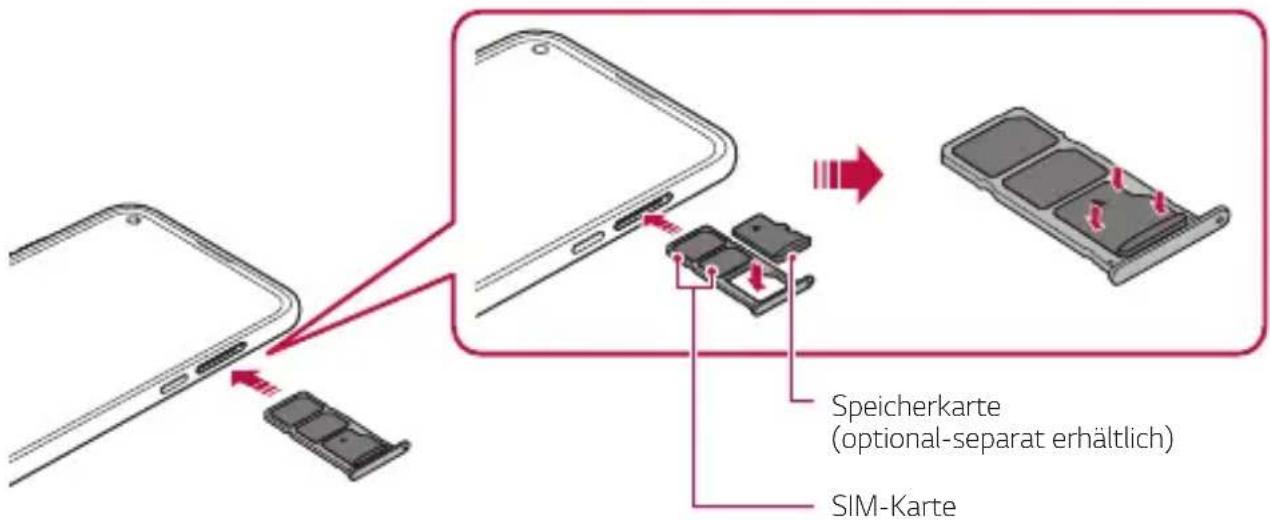 LG LM-Q630EAW - Speicherkarte einsetzen - 1